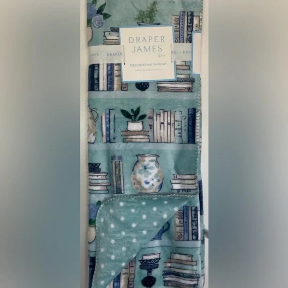 Draper James Blue and White Decorative Throw - Picture 1 of 1